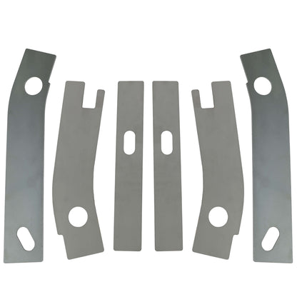 6pc Frame Repair Rusted Shackle Weld Plate Rear for 1986-1995 Jeep Wrangler YJ