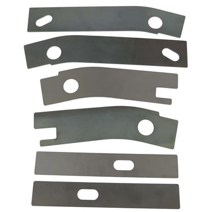 6pc Frame Repair Rusted Shackle Weld Plate Rear for 1986-1995 Jeep Wrangler YJ