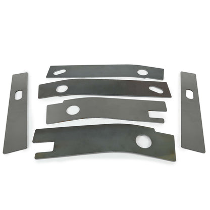 6pc Frame Repair Rusted Shackle Weld Plate Rear for 1986-1995 Jeep Wrangler YJ