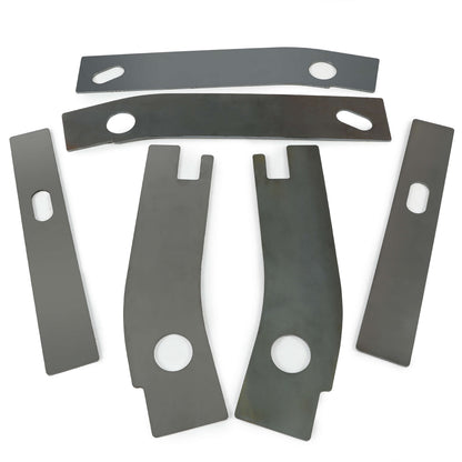 6pc Frame Repair Rusted Shackle Weld Plate Rear for 1986-1995 Jeep Wrangler YJ