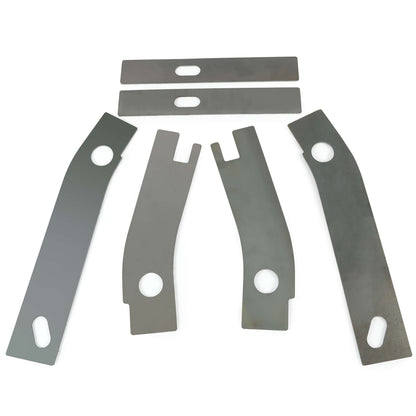 6pc Frame Repair Rusted Shackle Weld Plate Rear for 1986-1995 Jeep Wrangler YJ