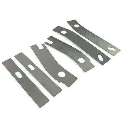 6pc Frame Repair Rusted Shackle Weld Plate Rear for 1986-1995 Jeep Wrangler YJ