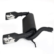 Flat Black Dual Cat-Back Exhaust Muffler System for 2007-2017 Jeep Wrangler 2/4DR