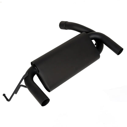 Flat Black Dual Cat-Back Exhaust Muffler System for 2007-2017 Jeep Wrangler 2/4DR
