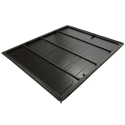 Roll-up Soft Truck Tonneau Cover Compatible with 2007-2014 GMC Sierra/Chevy Silverado 1500/2500HD/3500HD with 6.5' Bed Black Sailcloth Fold