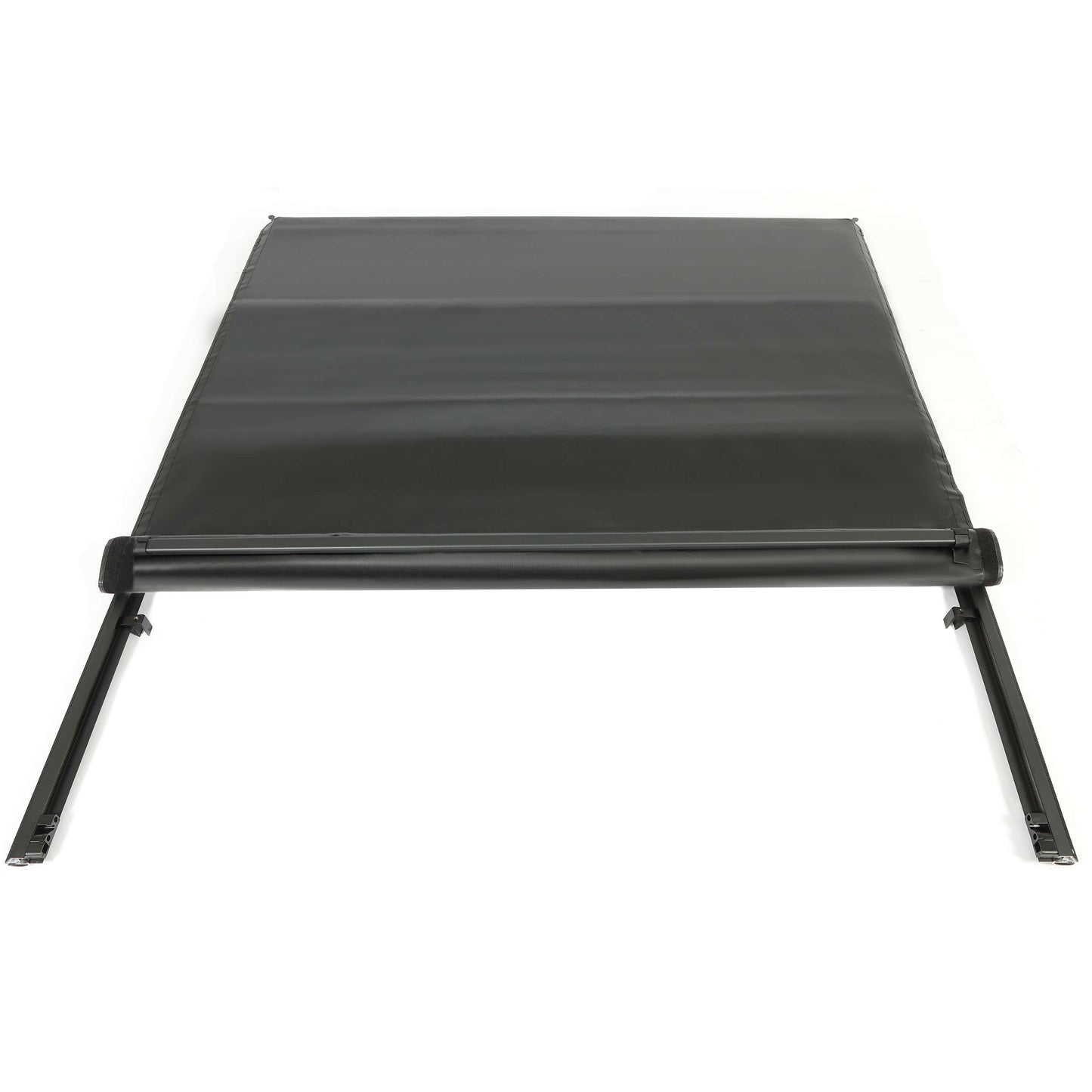Roll-up Soft Truck Tonneau Cover Compatible with 2007-2014 GMC Sierra/Chevy Silverado 1500/2500HD/3500HD with 6.5' Bed Black Sailcloth Fold