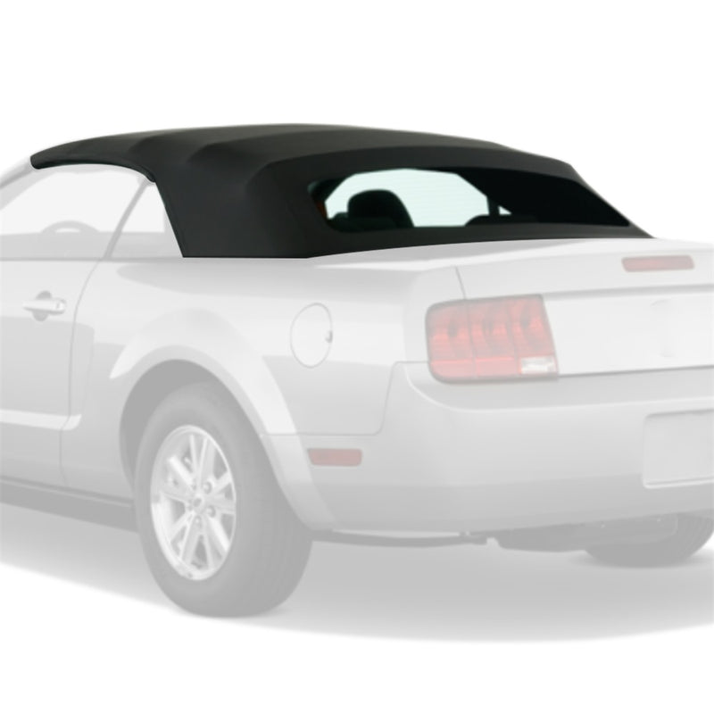 YIKATOO® Black Canvas Soft Top w/ Heated Glass Window For 2005-2014 Ford Mustang Convertible