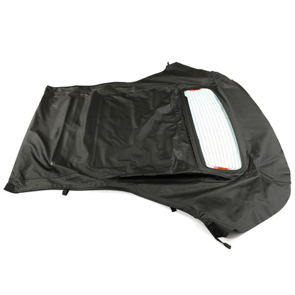 Black Canvas Soft Top w/ Heated Glass Window For 2005-2014 Ford Mustang Convertible