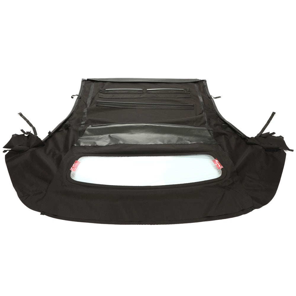 Black Canvas Soft Top w/ Heated Glass Window For 2005-2014 Ford Mustang Convertible