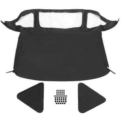 Black Convertible Soft Top & Plastic Windows For 71-81 Triumph Spitfire Mark