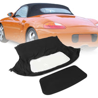Load image into Gallery viewer, YIKATOO® Soft Top Replacement &amp; Plastic window Black&amp;Clear For 1997-2002 Porsche Boxster S
