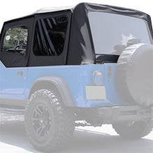 Convertible Soft Top Roof Compatible with 1988-1995 Jeep Wrangler YJ with Factory Squared Style Upper Doors ONLY