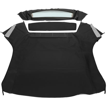 Convertible Soft Top Black Canvas Roof with Heated Glass Window Compatible with 1994-2004 Ford Mustang