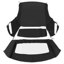 Black Convertible Soft Top Sailcloth Roof with Plastic Window Compatible with 1994-2004 Ford Mustang