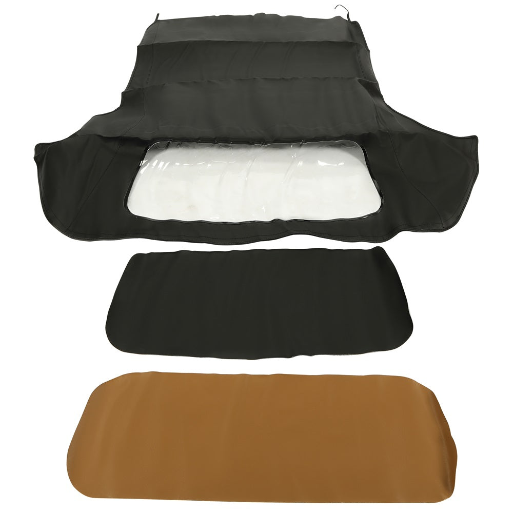 Convertible Soft Top With Plastic Window Canvas Replacement Compatible with BMW 1986-1993 3-Series E30 318i 325i M3