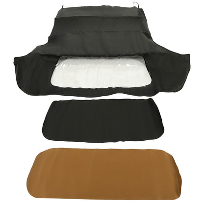 Convertible Soft Top With Plastic Window Canvas Replacement Compatible with BMW 1986-1993 3-Series E30 318i 325i M3