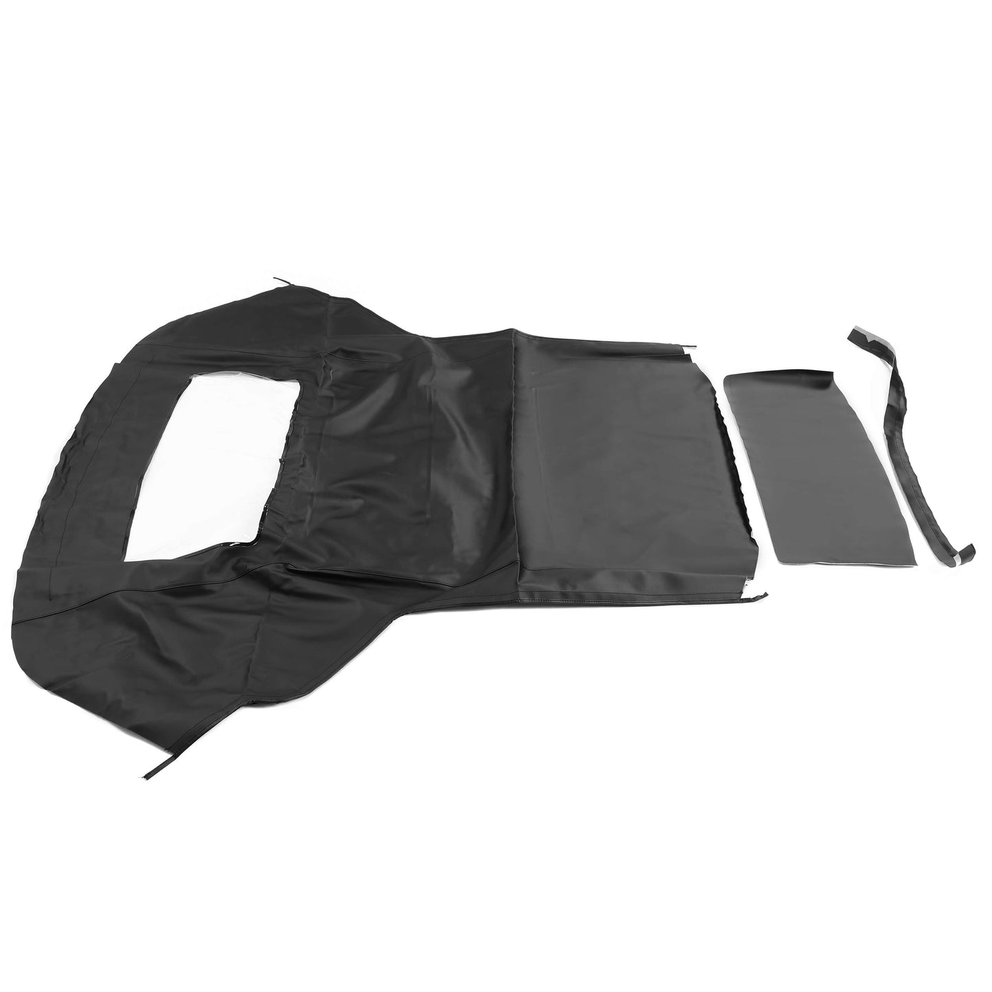 Black Soft Top with Plastic Window FOR 1983-1993 Ford Mustang Convertible 2-Door