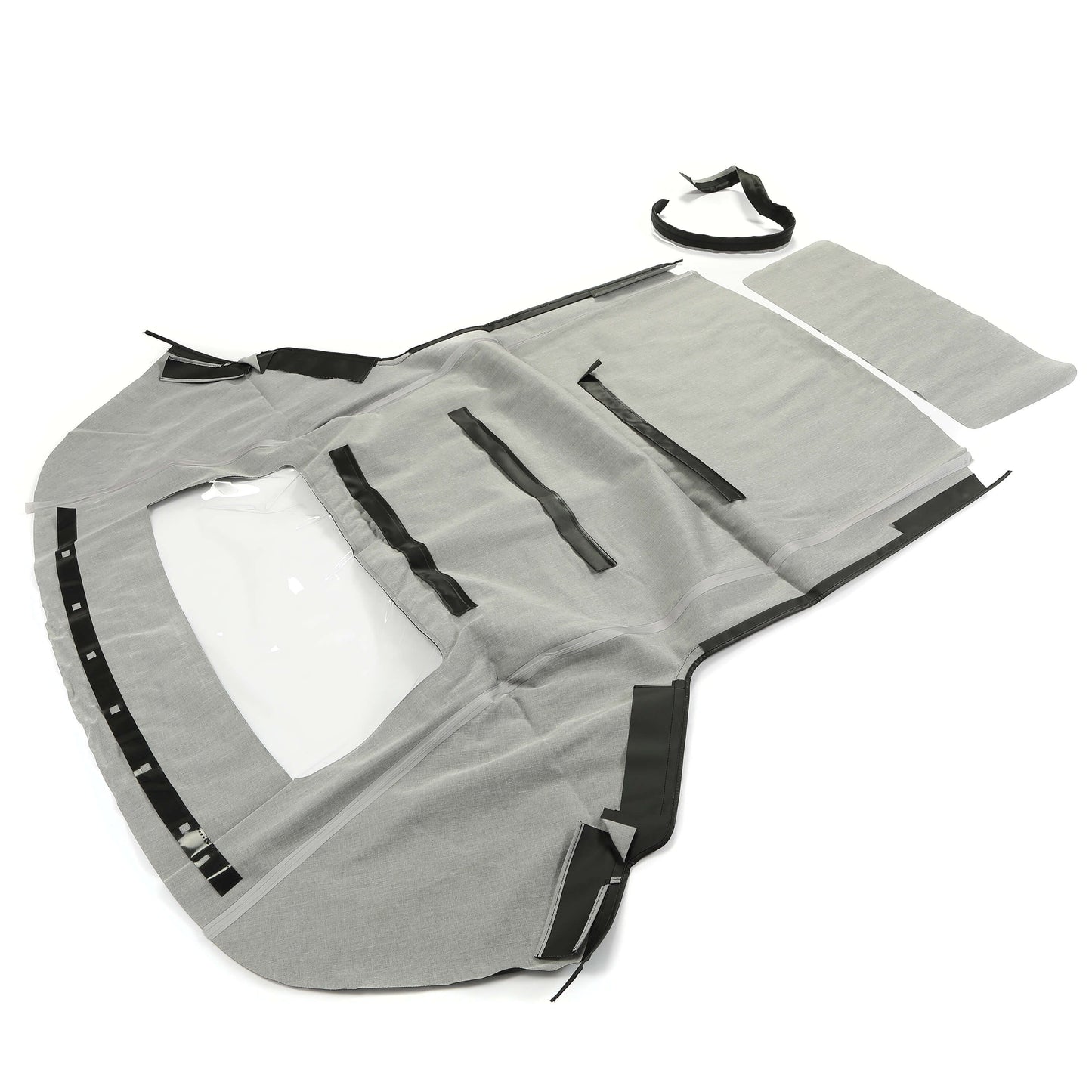 Black Soft Top with Plastic Window FOR 1983-1993 Ford Mustang Convertible 2-Door