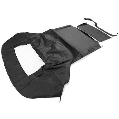Black Soft Top with Plastic Window FOR 1983-1993 Ford Mustang Convertible 2-Door