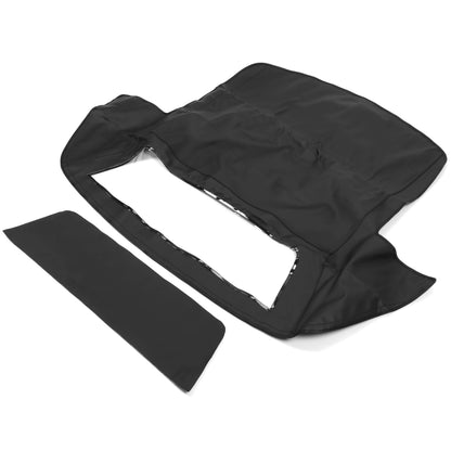 Black Soft Top With Plastic Window For 1986-1993 Chevrolet Corvette Convertible