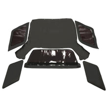 Convertible Soft Top Canvas Roof with Plastic Window Compatible with 1998-2002 Isuzu Amigo/Rodeo (Black)