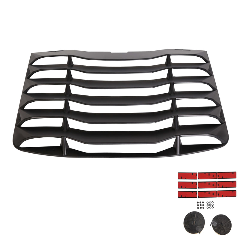 YIKATOO® Matte Black Rear Windshield Louvers Cover ABS For 03-08 04 05 06 07 Nissan 350Z -junior