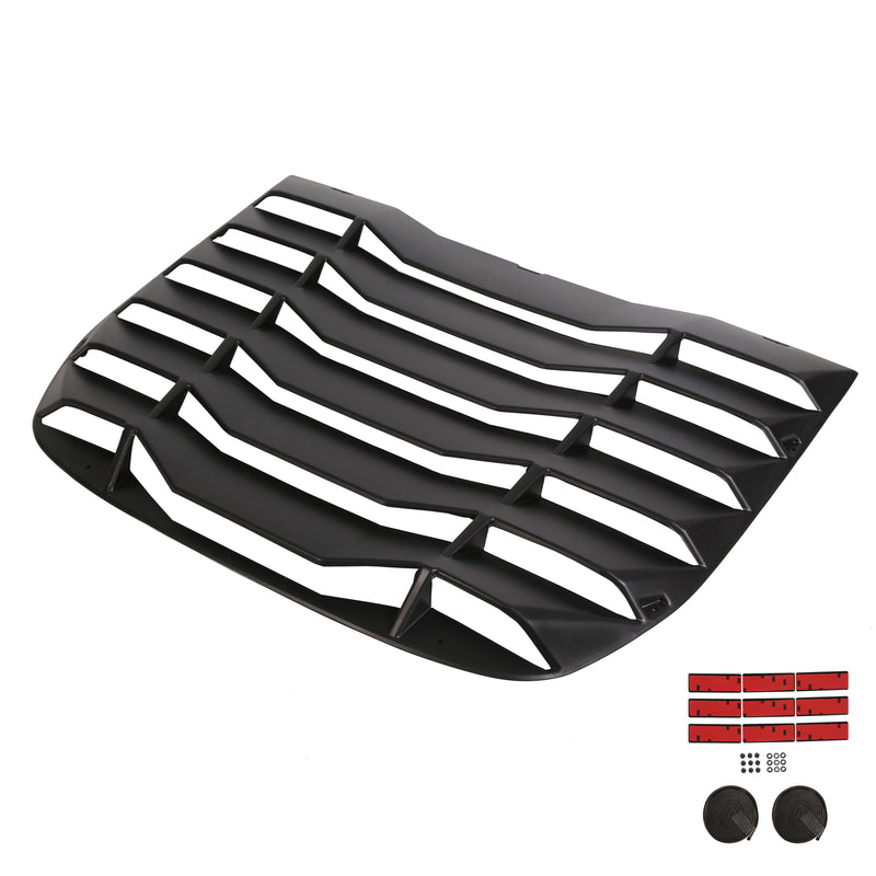 YIKATOO® Rear Window Scoop Louver Sun Shade Cover ABS Fits 2009-2019 Nissan 370Z Coupe