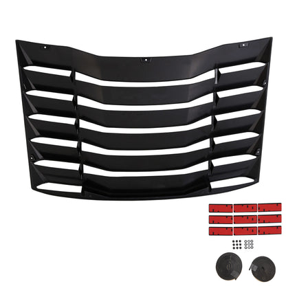 Rear Window Windshield Louvers Cover Sun Shade ABS For 2016-2020 Chevy Camaro
