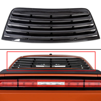 Window Scoop Louver Sun Shade Cover For 2008-2019 Challenger Carbon Style