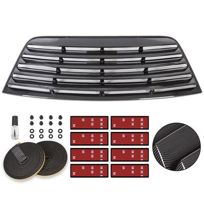 Window Scoop Louver Sun Shade Cover For 2008-2019 Challenger Carbon Style