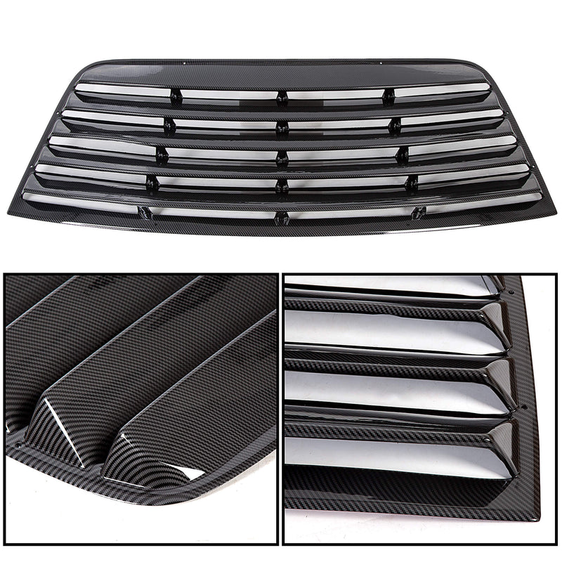 YIKATOO® Window Scoop Louver Sun Shade Cover For 2008-2019 Challenger Carbon Style