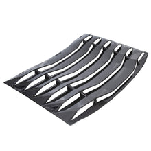 Rear Window Louver Cover Vent Sun Shade Compatible with 2011-2021 Dodge Charger - Carbon Fiber Painted