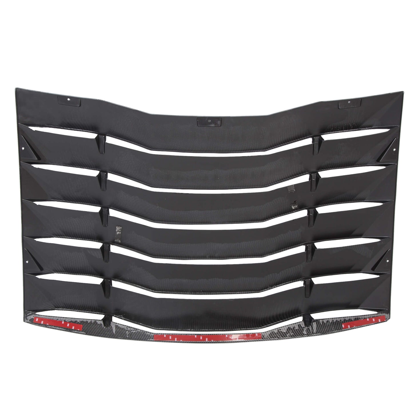 Rear Window Louver Cover Vent Sun Shade Compatible with 2011-2021 Dodge Charger - Carbon Fiber Painted