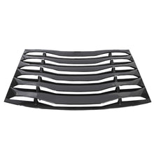 Rear Window Louver Cover Vent Sun Shade Compatible with 2011-2021 Dodge Charger - Carbon Fiber Painted