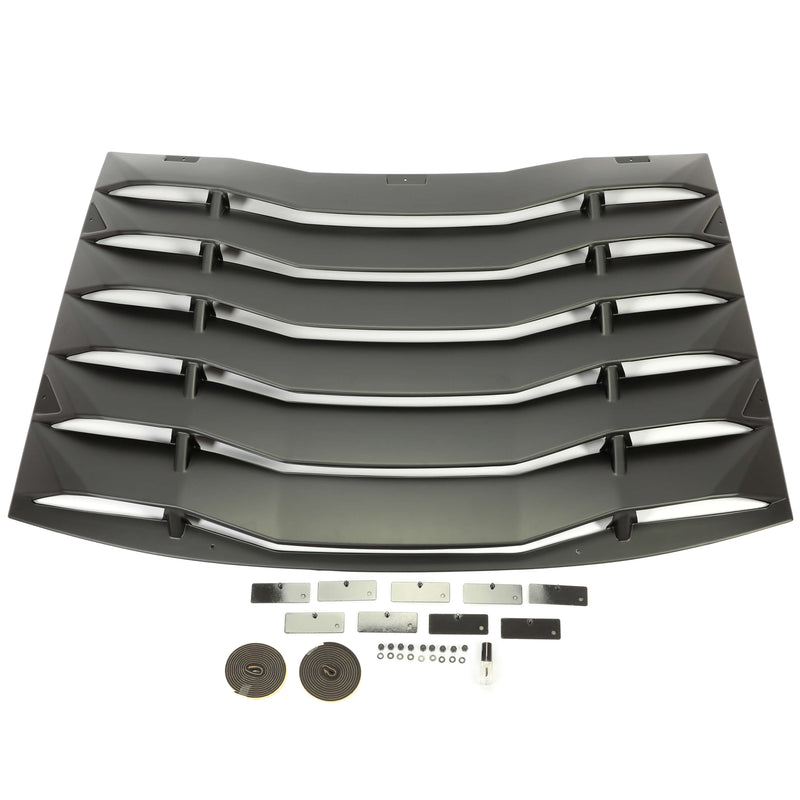 YIKATOO® Rear Window Louver Cover Sun Shade Vent For 2011-2021 Dodge Charger -junior