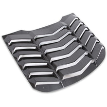 Rear Window Scoop Louvers Windshield Rear Sun Shade Cover GT Lambo Style Compatible with 2015-2020 Mustang - Carbon Fiber Painted