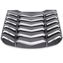 Rear Window Scoop Louvers Windshield Rear Sun Shade Cover GT Lambo Style Compatible with 2015-2020 Mustang - Carbon Fiber Painted