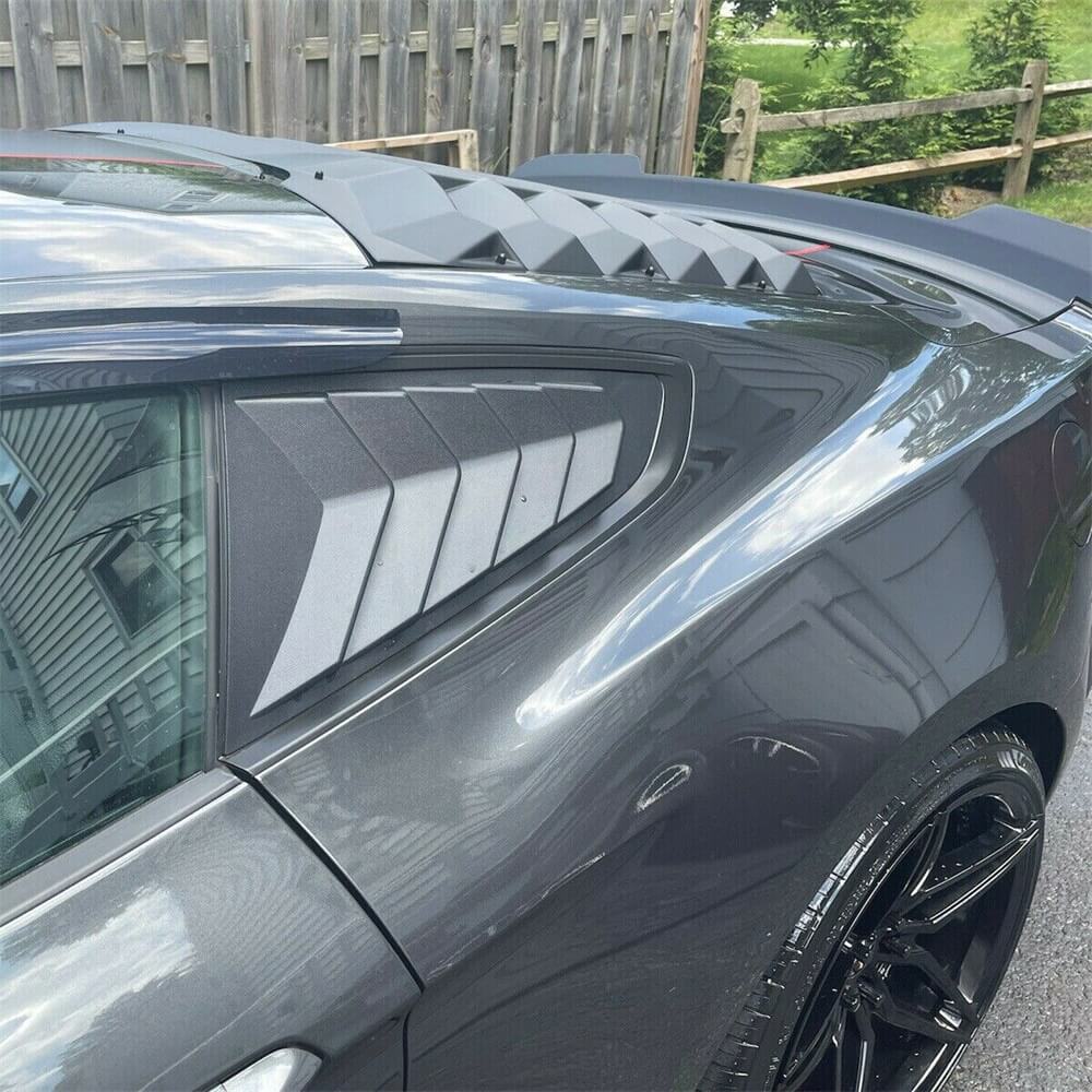 Rear Window Louver Cover Sun Shade - ABS Fits 2015-2021 2019 2018 Ford Mustang