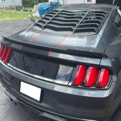 Rear Window Louver Cover Sun Shade - ABS Fits 2015-2021 2019 2018 Ford Mustang