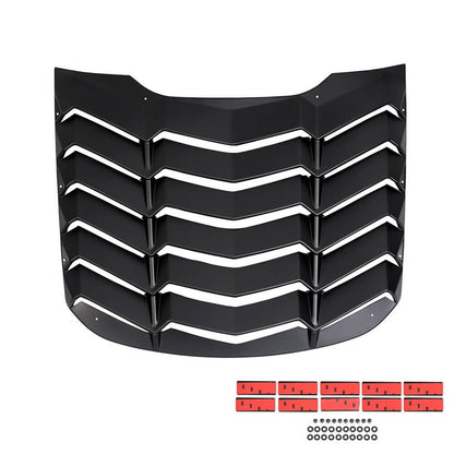 Rear Window Louver Cover Sun Shade - ABS Fits 2015-2021 2019 2018 Ford Mustang