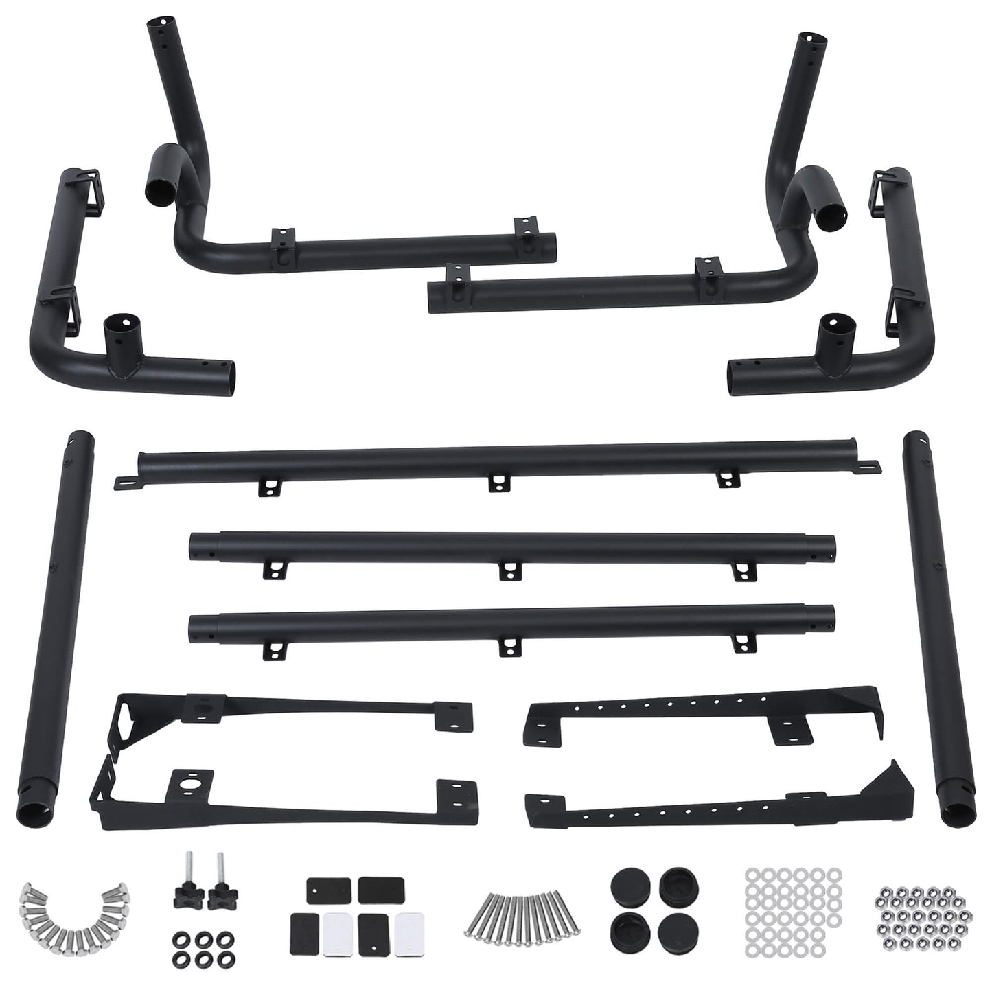 Roof Rack for 2007-2010 Wrangler JK 2 Door,MBRP 130927 Black Coated Off Chamber