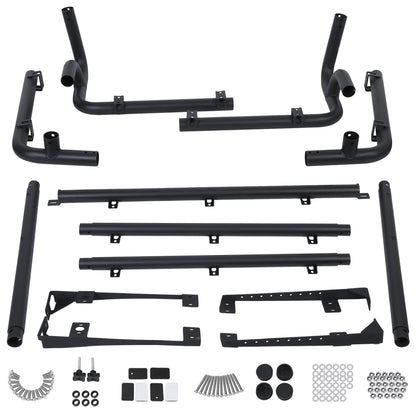 Roof Rack for 2007-2010 Wrangler JK 2 Door,MBRP 130927 Black Coated Off Chamber