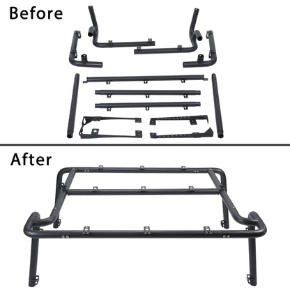 Roof Rack for 2007-2010 Wrangler JK 2 Door,MBRP 130927 Black Coated Off Chamber