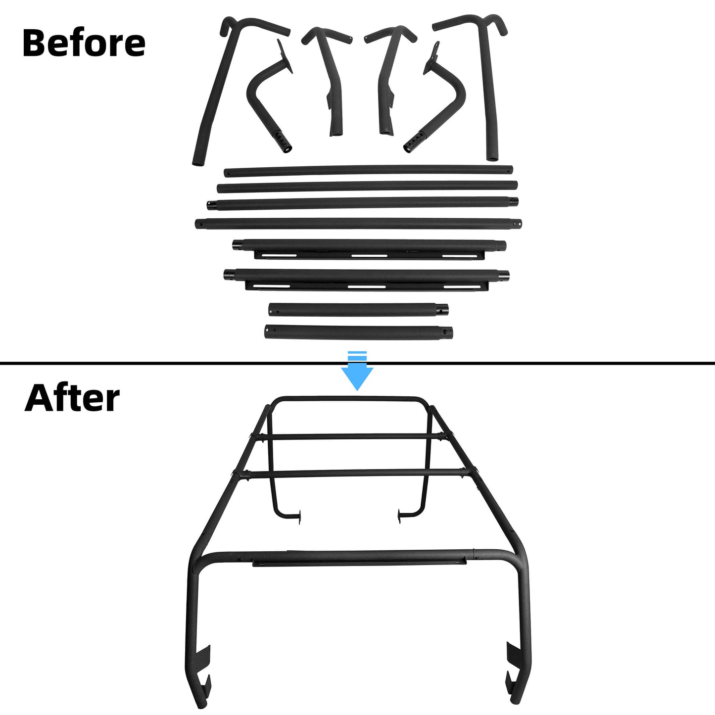 Cargo Roof Rack for 2007-2018 Jeep Wrangler JK 4 Door