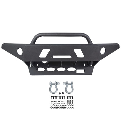 New Front Bumper Guard W/ Winch Ready LED Hole D-Rings Offroad Steel for 2005-2015 Toyota Tacoma pick up only