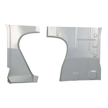 Floor Pan Front Sections, Cab Floor Repair Panels, L&R Side For 1971-1996 Chevy Van