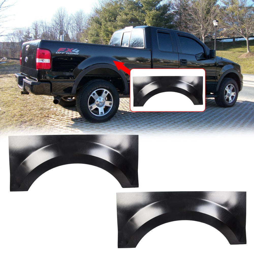 Upper Wheel Arch Repair Panels All Models Pair For 2004-2008 Ford F150