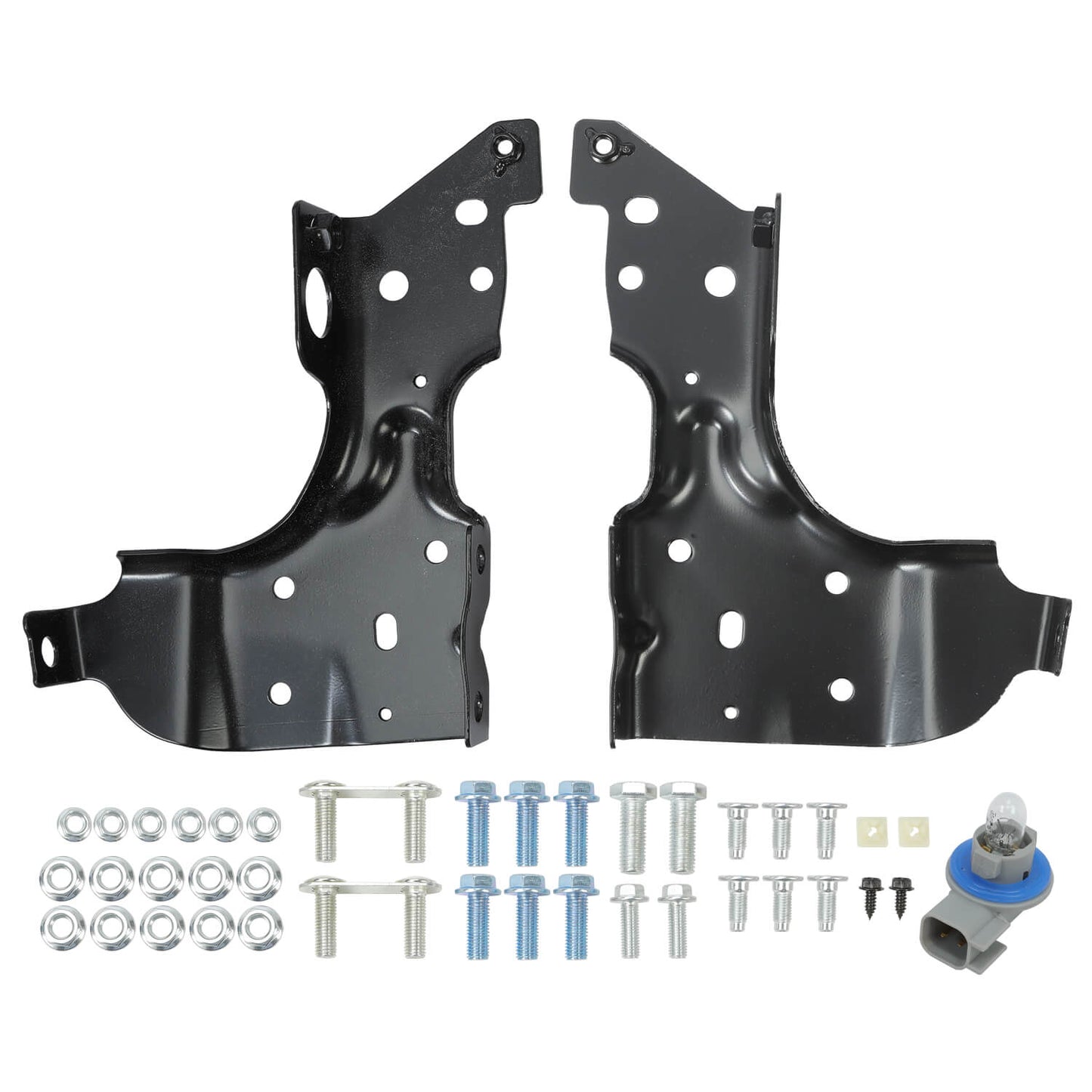 Rear Step Bumper for 2014 - 2018 Chevy Silverado & GMC Sierra 1500,Assembly Black