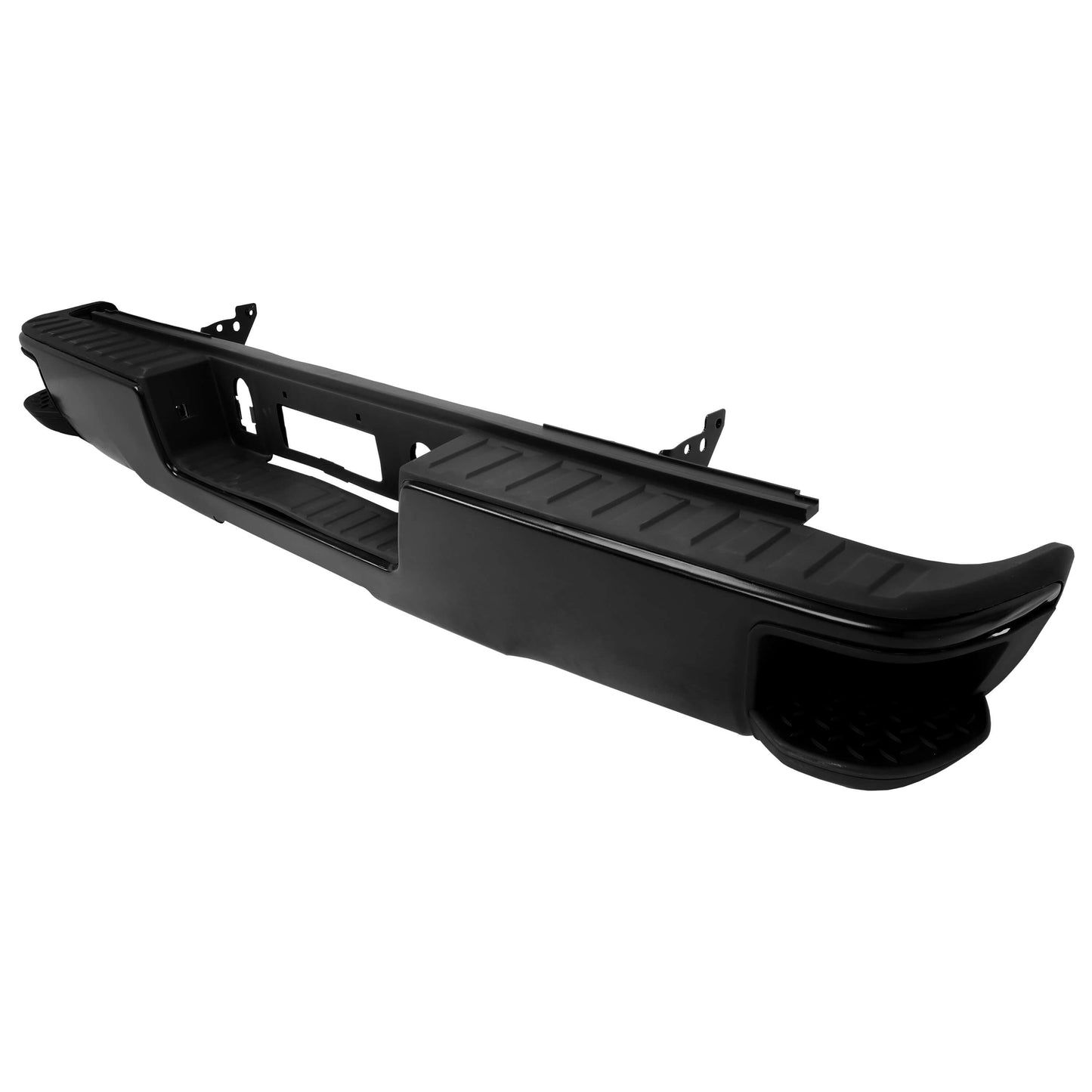 Rear Step Bumper for 2014 - 2018 Chevy Silverado & GMC Sierra 1500,Assembly Black
