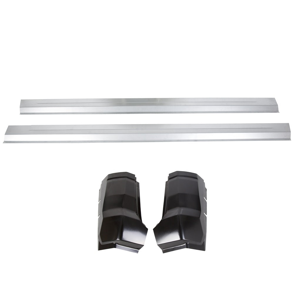Rocker Panels Cab Corner For 2009-2018 Dodge Ram 1500 2500 3500 Extended & Quad Cab